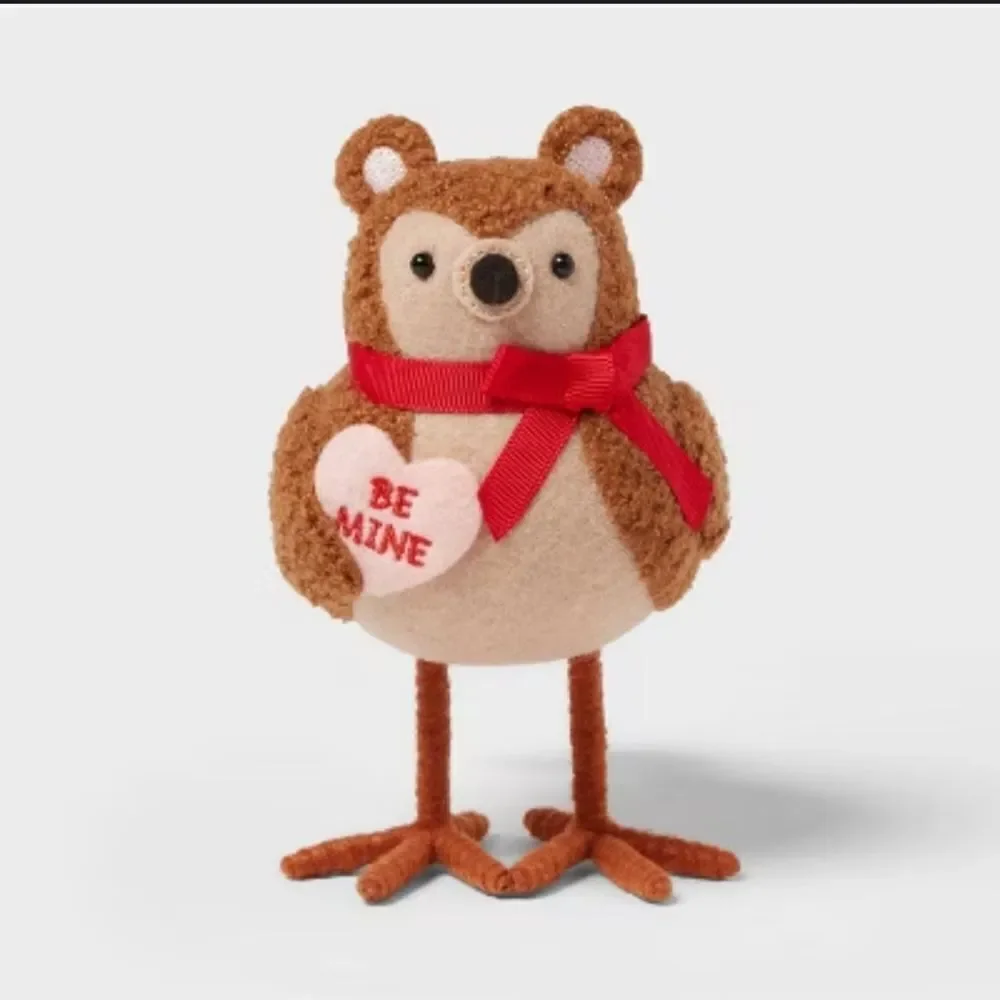 NEW! 2025 Target Spritz Valentine’s Day Bear 'BUTTONS' fabric Bird